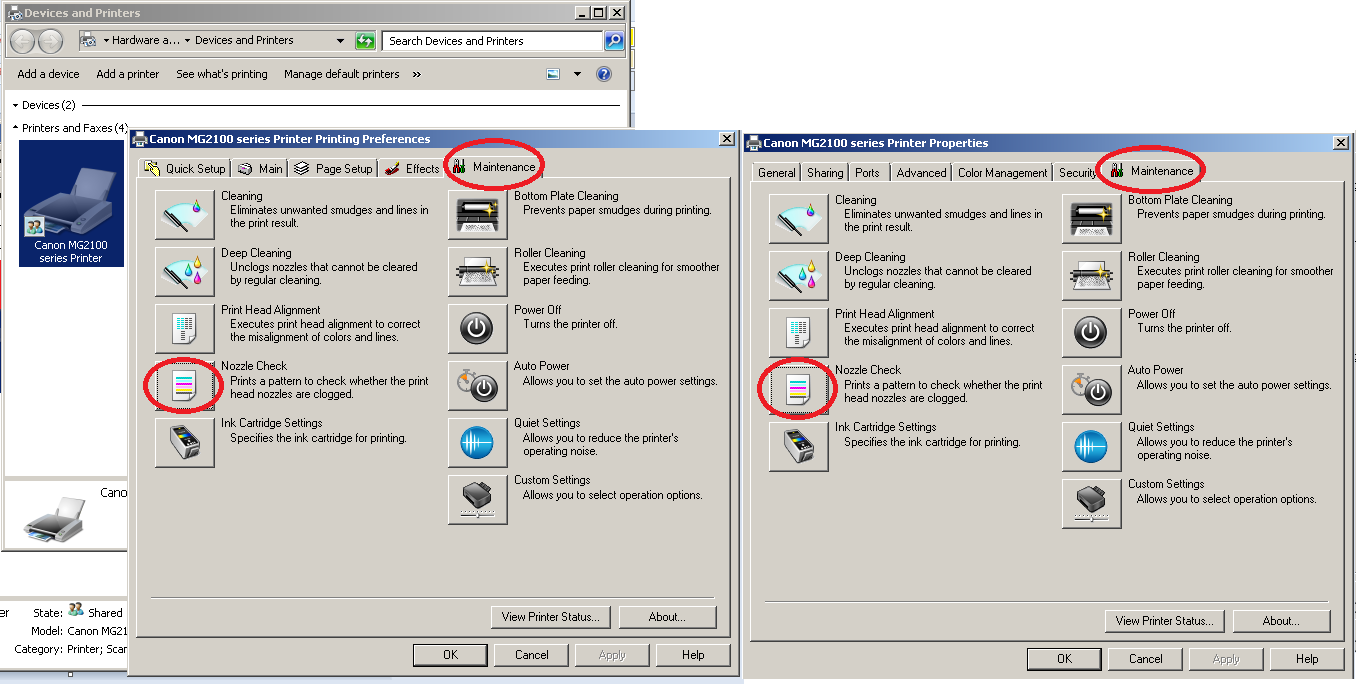 Cara Melakukan Nozzle Check Pada printer Canon