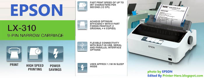 Spesifikasi Lengkap Printer Epson LX310+II Dotmatrix