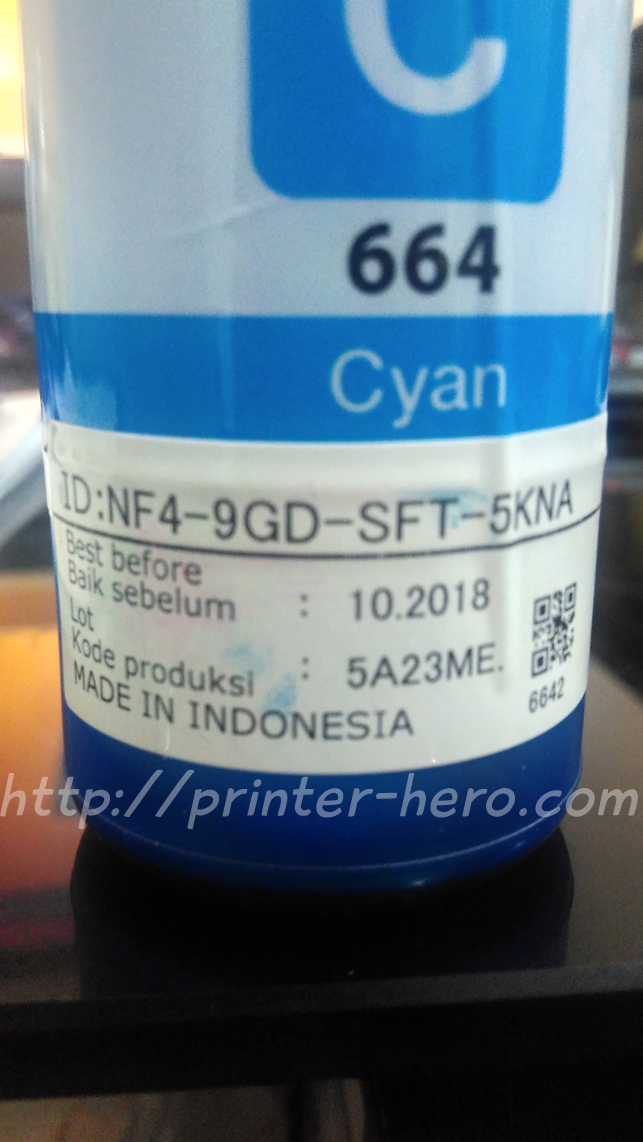 serial tinta printer epson lseries biru