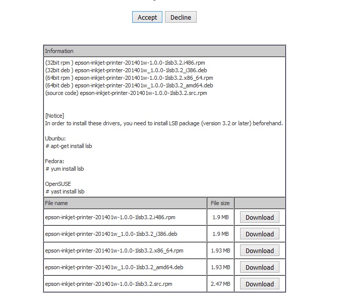 instal printer epson semua tipe di linux download pilih sesuai os