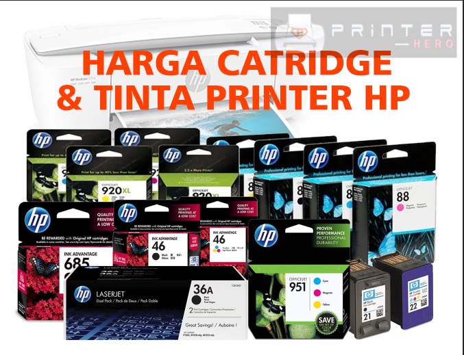 [Update]Daftar Harga Tinta dan Catridge Printer HP Original Terbaru Juni 2024