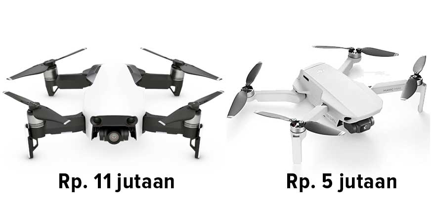 Perbandingan Harga Drone DJI Mavic Air vs Mavic Mini