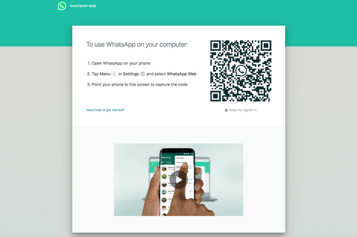 Cara pakai WhatsApp di laptop dengan WhatsApp web