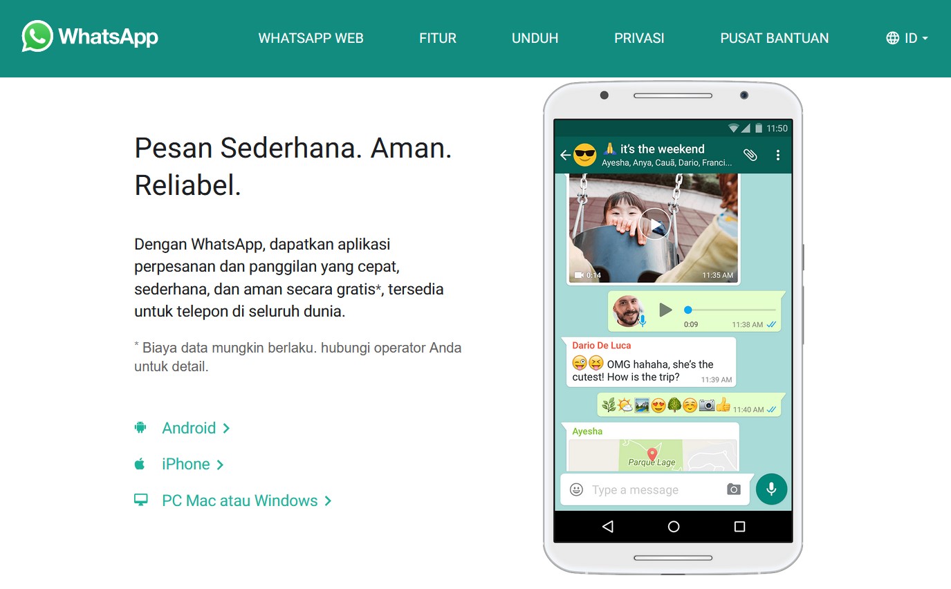 Cara pakai WhatsApp di laptop dengan WhatsApp web